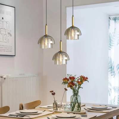 Loxis Multi Layer Dome Glass Pendant Light Loxis Multi Layer Dome Glass Pendant Light