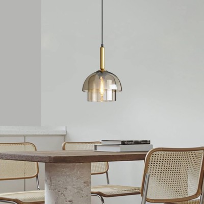 Loxis Multi Layer Dome Glass Pendant Light Loxis Multi Layer Dome Glass Pendant Light