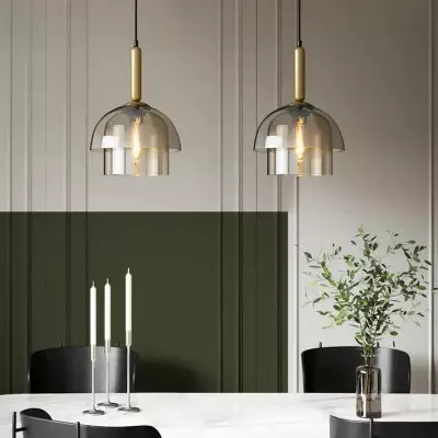 Loxis Multi Layer Dome Glass Pendant Light Loxis Multi Layer Dome Glass Pendant Light