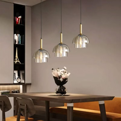 Loxis Multi Layer Dome Glass Pendant Light Loxis Multi Layer Dome Glass Pendant Light