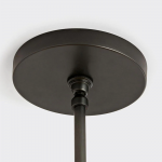 Grynth Boho Style White Fabric Conical Pendant Light