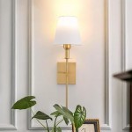Sylos Classic Cloth Shade Wall Sconces