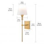 Sylos Classic Cloth Shade Wall Sconces