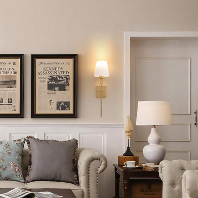 Sylos Classic Cloth Shade Wall Sconces Sylos Classic Cloth Shade Wall Sconces