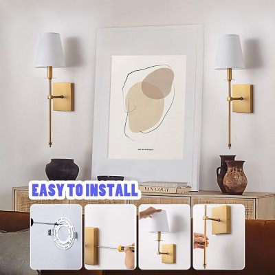Sylos Classic Cloth Shade Wall Sconces Sylos Classic Cloth Shade Wall Sconces