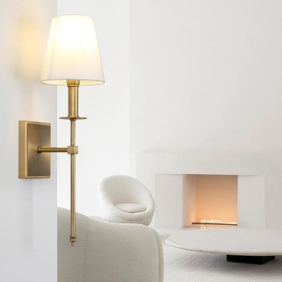 Sylos Classic Cloth Shade Wall Sconces Sylos Classic Cloth Shade Wall Sconces
