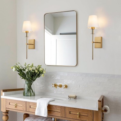 Sylos Classic Cloth Shade Wall Sconces Sylos Classic Cloth Shade Wall Sconces
