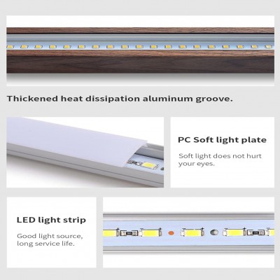 Quorix Log Style Wood Led Linear Pendant Light With Remote Control Quorix Log Style Wood Led Linear Pendant Light With Remote Control