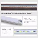 Quorix Log Style Wood Led Linear Pendant Light With Remote Control