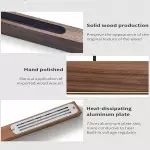 Quorix Log Style Wood Led Linear Pendant Light With Remote Control