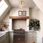 Ozir Stained Glass Flush Mount Tulip Light