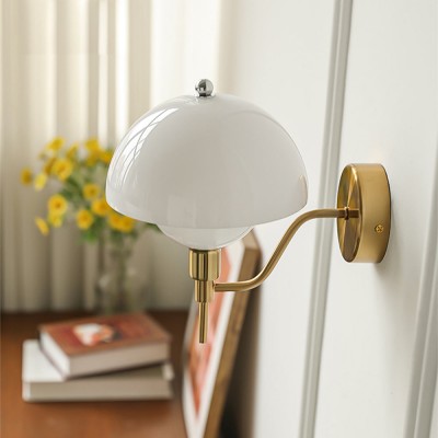 Xavra French Bauhaus Mushroom Glass Aisle Wall Lamp Xavra French Bauhaus Mushroom Glass Aisle Wall Lamp