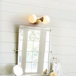 Dymon Small Brass White Frosted Glass Double Heads Orb Sconce