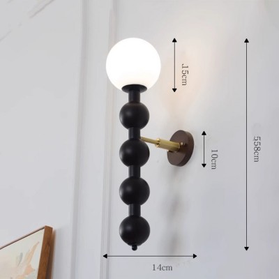 Xyris Long Multiple Balls Vertical Wall Light Xyris Long Multiple Balls Vertical Wall Light