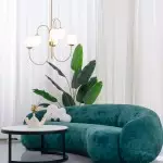 Vekton Vintage Glass Globe Gooseneck Chandelier Vekton Vintage Glass Globe Gooseneck Chandelier