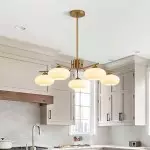 Arlo Bohemian 5 Light Natural Rattan Drum Chandelier