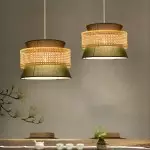 Helix Modern Glass Spool Pendant Light