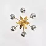 Zephyr Luxury 6-Lights Globe Glass Chandelier