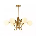 Zephyr Luxury 6-Lights Globe Glass Chandelier