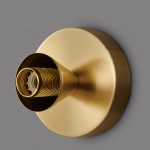 Rynik Mini Glass Sun Shape Full Copper Dual Purpose Flush Mount Light