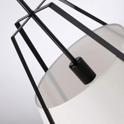 Zevran Farmhouse Metal Cone Fabric Pendant Light Zevran Farmhouse Metal Cone Fabric Pendant Light