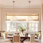 Zevran Farmhouse Metal Cone Fabric Pendant Light