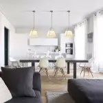 Zevran Farmhouse Metal Cone Fabric Pendant Light