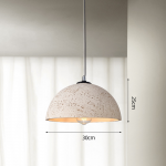 Luran Wabi Sabi Dome Stone Pendant Light Luran Wabi Sabi Dome Stone Pendant Light