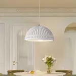 Liora Modern Petal Iron Fabric Pendant Light
