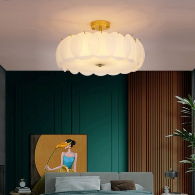 Velmar French Glod Round Frosted Glass Ceiling Light Velmar French Glod Round Frosted Glass Ceiling Light