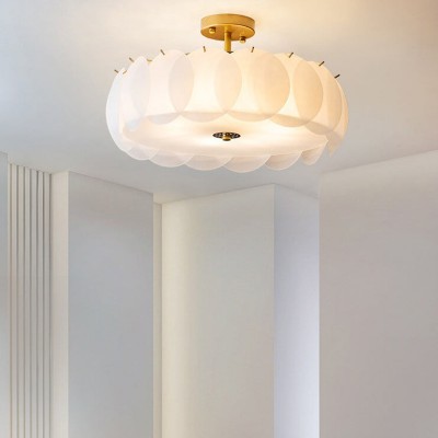 Velmar French Glod Round Frosted Glass Ceiling Light Velmar French Glod Round Frosted Glass Ceiling Light