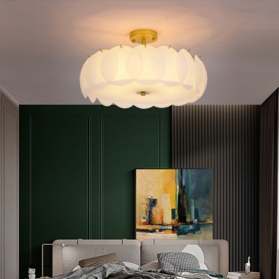 Velmar French Glod Round Frosted Glass Ceiling Light Velmar French Glod Round Frosted Glass Ceiling Light
