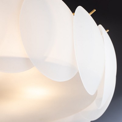 Velmar French Glod Round Frosted Glass Ceiling Light Velmar French Glod Round Frosted Glass Ceiling Light