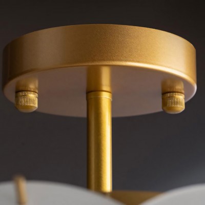 Velmar French Glod Round Frosted Glass Ceiling Light Velmar French Glod Round Frosted Glass Ceiling Light