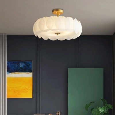Velmar French Glod Round Frosted Glass Ceiling Light Velmar French Glod Round Frosted Glass Ceiling Light