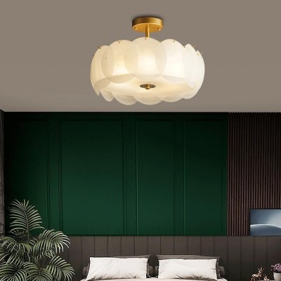 Velmar French Glod Round Frosted Glass Ceiling Light Velmar French Glod Round Frosted Glass Ceiling Light