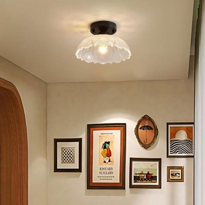Zorath Small Black Metal Textured Glass Ceiling Light Zorath Small Black Metal Textured Glass Ceiling Light