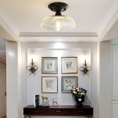 Zorath Small Black Metal Textured Glass Ceiling Light Zorath Small Black Metal Textured Glass Ceiling Light