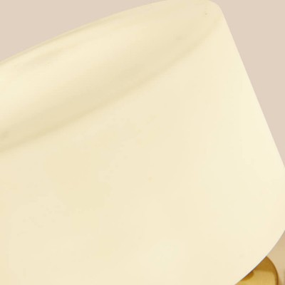 Minimalist Small Round White Glass Copper Ceiling Light Minimalist Small Round White Glass Copper Ceiling Light