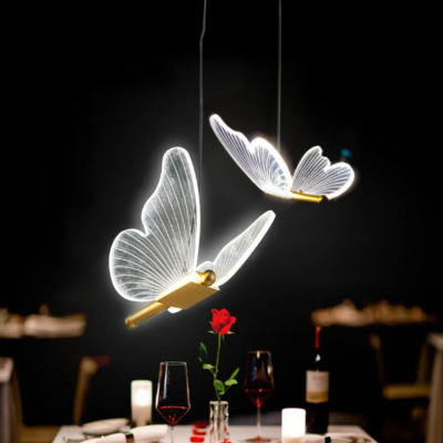 Luce Romantic Creative Butterfly Chandelier