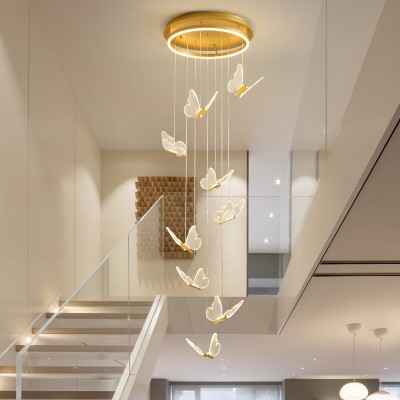 Luce Romantic Creative Butterfly Chandelier