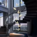 Luce Romantic Creative Butterfly Chandelier