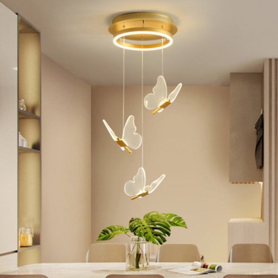 Luce Romantic Creative Butterfly Chandelier