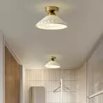 Rethen Light Luxury White Round Textured Ceramic Ceiling Light Rethen Light Luxury White Round Textured Ceramic Ceiling Light