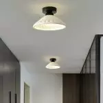 Rethen Light Luxury White Round Textured Ceramic Ceiling Light Rethen Light Luxury White Round Textured Ceramic Ceiling Light