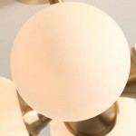 Thalor Brass Glass Sputnik 4 Light Ceiling Light Thalor Brass Glass Sputnik 4 Light Ceiling Light