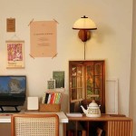 Zera Wood Mushroom White Milk Shade Plug In Sconce