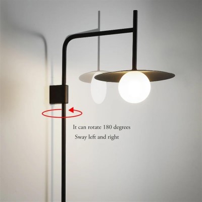 Pyris Scandinavian Minimalist Metal Swing Arm Wall Lamp Pyris Scandinavian Minimalist Metal Swing Arm Wall Lamp