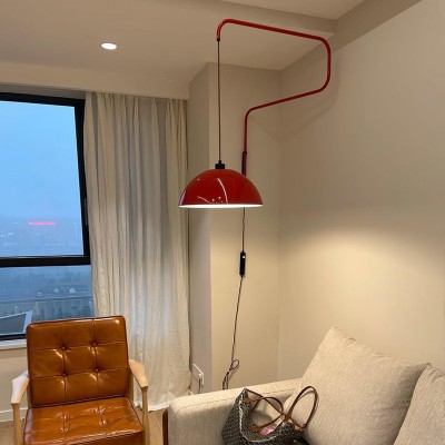 Thalys Minimalist Adjustable Swing Long Arm Dome Sconce Thalys Minimalist Adjustable Swing Long Arm Dome Sconce