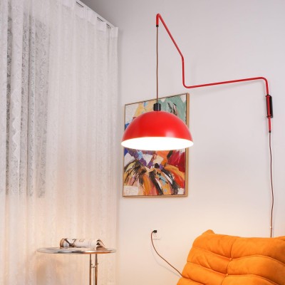 Thalys Minimalist Adjustable Swing Long Arm Dome Sconce Thalys Minimalist Adjustable Swing Long Arm Dome Sconce
